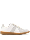 Maison Margiela Replica Sneakers Woman Lace-up Shoes Multicolored Size 7 Calfskin In White