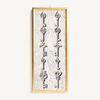 Fornasetti Panel Portachiavi In White/black