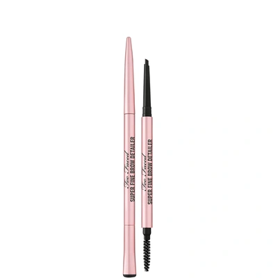 Too Faced Superfine Brow Detailer Ultra Slim Brow Pencil - Soft Black