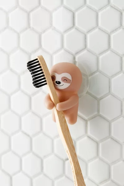 Urban Outfitters Sloth Toothbrush Holder In Brown
