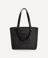 LOEWE SMALL ANAGRAM JACQUARD CANVAS AND LEATHER TOTE BAG,000736198