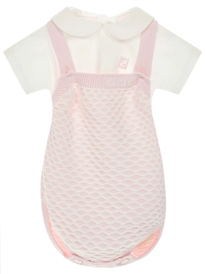 Fendi Babies' Kids Romper Suit In Pink