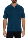 Robert Graham Archie Polo In Dark Teal