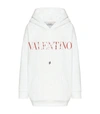 VALENTINO LACE LOGO HOODIE,17195875