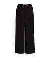 VALENTINO SILK WIDE-LEG CROPPED TROUSERS,17197202