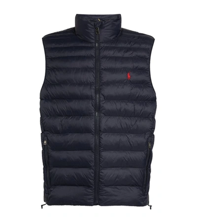 Polo Ralph Lauren Logo Gilet In Navy