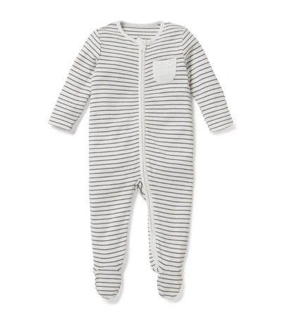 Mori Babies'  Clever Zip All-in-one (0-18 Months) In Grey