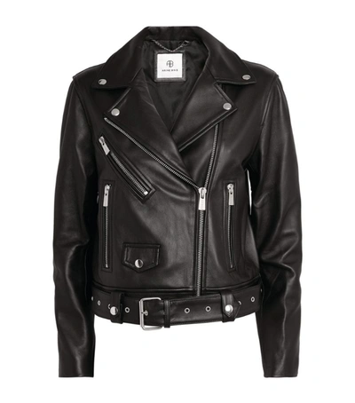 ANINE BING LEATHER BENJAMIN BIKER JACKET,17197273