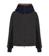 VALENTINO CONTRAST-TEXTURE PUFFER JACKET,17197314