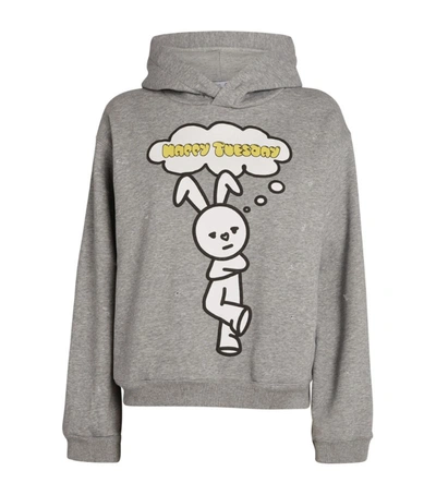 Natasha Zinko Happy Tuesday Hoodie In Grey