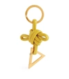 BOTTEGA VENETA LEATHER KNOT KEYRING,17208040