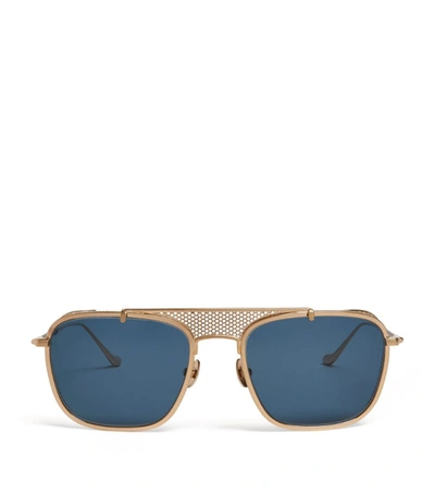 Matsuda Crossbar Aviator Sunglasses In Gold