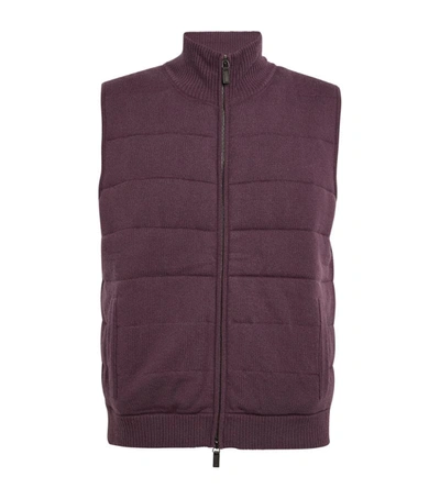 Iris Von Arnim Cashmere Gilet In Red