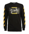 OFF-WHITE CARAVAGGIO LONG-SLEEVED T-SHIRT,17213455