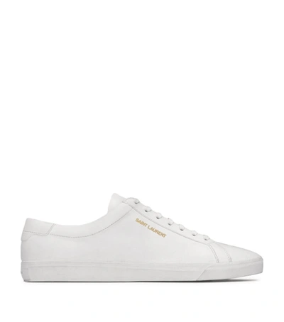 SAINT LAURENT LEATHER ANDY SNEAKERS,17214174