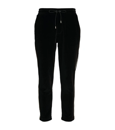 Moncler Cotton-blend Sweatpants In Black
