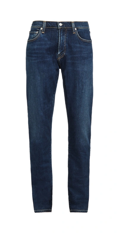 Citizen Of Humanity Joaquin Mid-rise Straight-leg Jeans In Blau