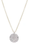 MEIRA T 14K YELLOW GOLD DISC DIAMOND NECKLACE