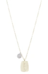MEIRA T YELLOW GOLD DIAMOND LOVE NECKLACE