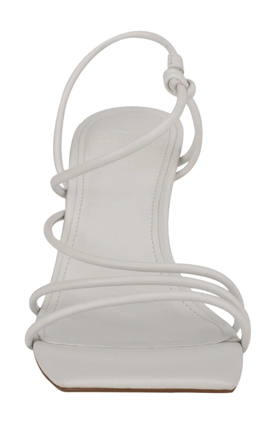 Marc Fisher Ltd Dami Strappy Sandal In White Leather