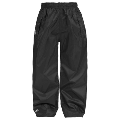 Trespass Adults Unisex Packup Trouser Waterproof Packaway Pants/trousers In Black