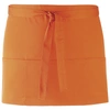 Premier Ladies/womens Colors 3 Pocket Apron / Workwear (pack Of 2) (orange) (one Size)
