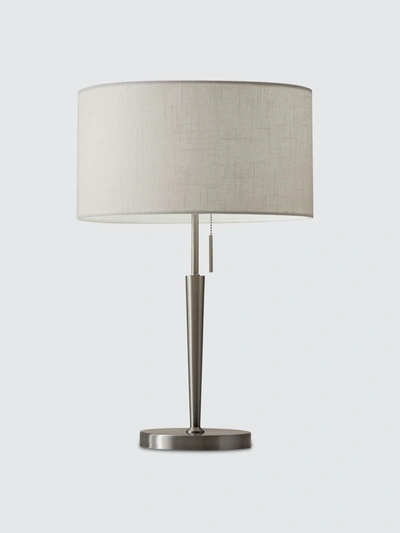 Adesso Hayworth Table Lamp In Brushed Steel