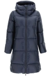 Pyrenex Tamara Long Down Jacket In Blue