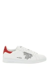 Dsquared2 Maple Leaf Embellished Logo Sneakers In Mixed Colours