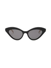 GUCCI GUCCI EYEWEAR CAT EYE FRAME SUNGLASSES