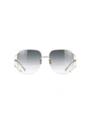 GUCCI GUCCI EYEWEAR SQUARE FRAME SUNGLASSES