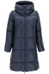 Pyrenex Tamara Long Down Jacket In Blue