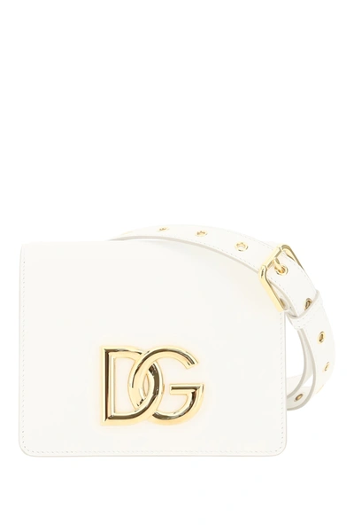 Dolce & Gabbana Crossbody Bag With Logo In White