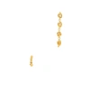 ALIGHIERI THE TRAILBLAZER ASYMMETRIC 24KT GOLD-PLATED EARRINGS,4095296