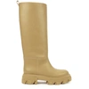 Gia Borghini Gia X Pernille Teisbaek Perni 07 Leather Knee-high Boots In Beige
