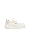 Valentino Low-top One Stud White Sneakers In White