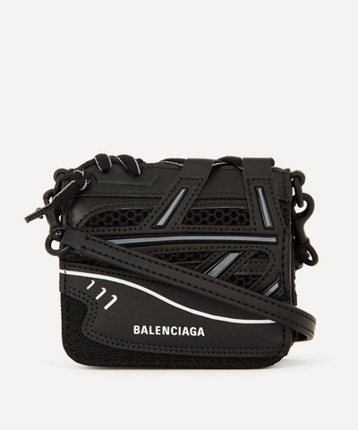 Balenciaga Sneakerhead Crossbody Wallet In Black | ModeSens