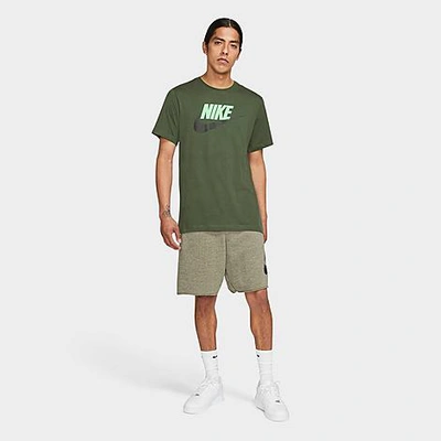 Nike Men's Sportswear Alumni Fleece Shorts In Rough Green/heather/sequoia