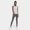 Nike Women's One Luxe Crop Tights In Iron Grey/clear