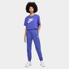 Nike Sportswear Essential Women's Fleece Pants In Lapis/heather/white