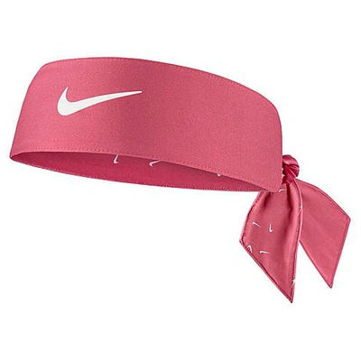 Nike Dri-fit Reversible Head Tie 4.0 In Pink/white