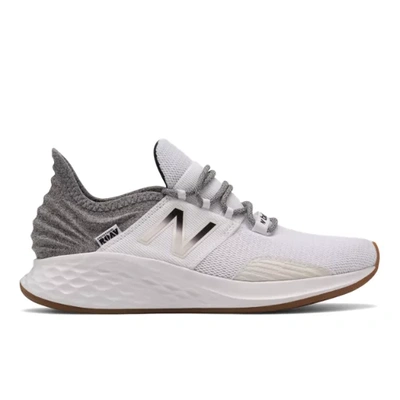 New Balance Women's Fresh Foam Roav Tee Shirt In White/black