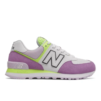 New Balance Women's 574 In Purple/green ModeSens