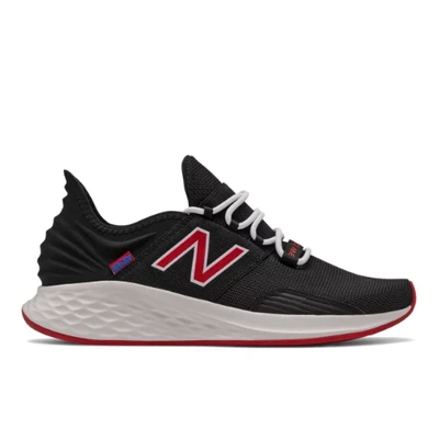 New Balance Men's Fresh Foam Roav In Black/red