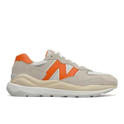New Balance Men's Unisex 57/40 Mix Media Sneakers In Off White/orange
