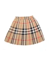 BURBERRY BURBERRY KIDS CHECK PRINT PLEATED SKIRT