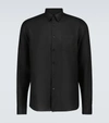 Vilebrequin Caroubie Regular Fit Linen Sport Shirt In Black