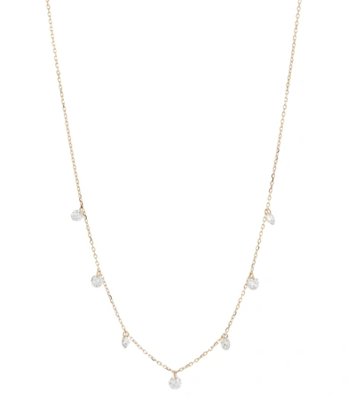 Persée Danae 18kt Yellow Gold And Diamond Necklace In White