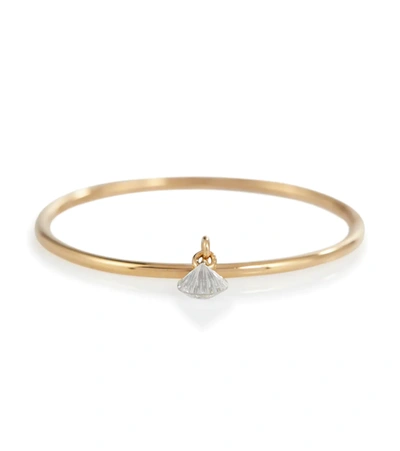 Persée Danae 18kt Yellow Gold And Diamond Ring In White