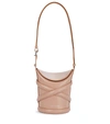 Alexander Mcqueen The Curve Small Leather Shoulder Bag In Pink